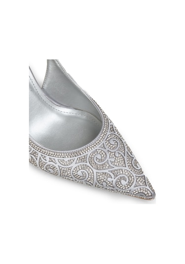 Deery Kadın Gümüş Renk Slingback Stiletto - Rd035zgmsm01 Gümüş