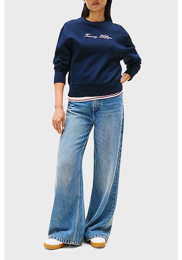 Tommy Hilfiger Bayan Sweat Ww0ww47159 C1g Lacivert Lacivert