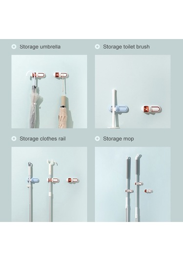 Sones Banyo Tuvalet Paspas Klipsi Duvara Monte Raf Süpürge Paspas Kancası Pembe