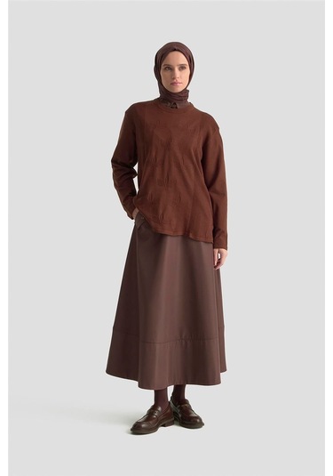 Armine Desenli Kazak 25kd7010 Kahverengi Kahverengi