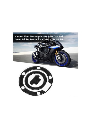 Moveevo Yamaha Yzf-r1/r6/fz Serisi İçin Karbon Fiber Yakıt Tankı Sticker, Kaymayı Önleyen, Dayanıklı Ve Kolay Kurulumlu Dekoratif Üst Yapı