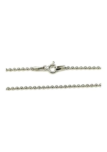 Silver Unisex Top Tırnak Makası 1,9 Mm Rodyum Kaplama Gümüş Kolye