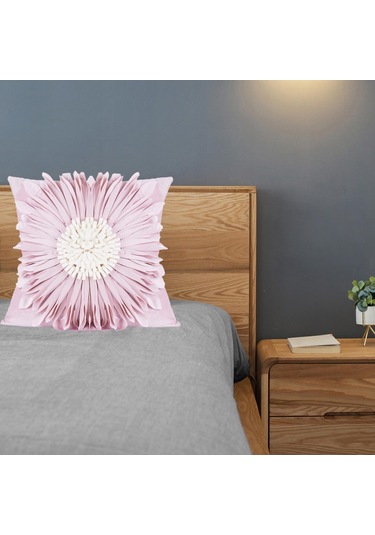 Suntek Magideal 3d Ayçiçeği Yastık Kılıfı 18 X Inç Ev Pembe