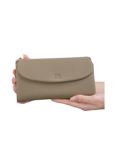Mft Leather Hakiki Deri Kadın Cüzdan Beauty 3467 Flother Mat Vizon