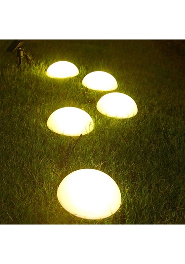 Homyl Güneş Zemin Led Açık Su Geçirmez Bahçe Çim Sıcak-ışık Sıcak Işık