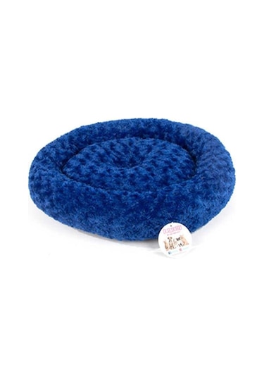 Pet Pretty Simit Yatak Peluş Mavi 55x55