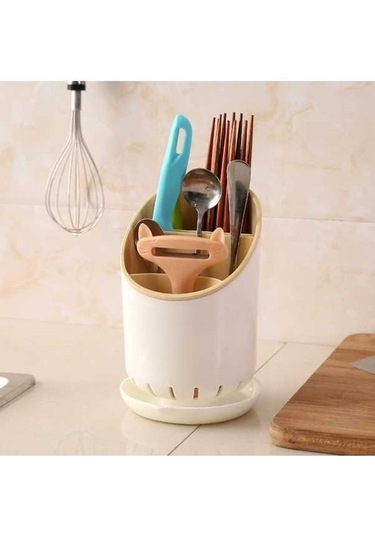 Dancemonkey Çok Fonksiyonlu Mutfak Kaşıklık Kutusu Saklama Organizatörü Yavruağzı