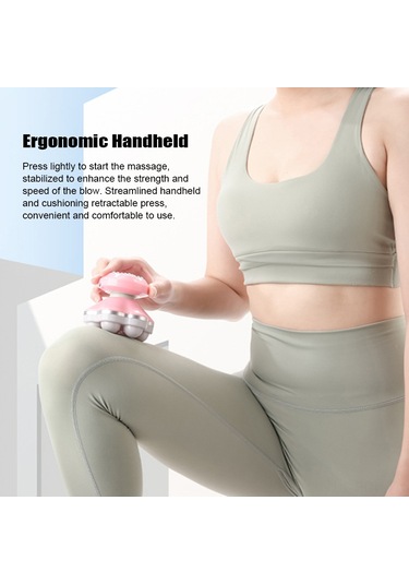 Padalink Küçük Usb/aaa Çift Enerji Mini Masajcı - 6 Ayağlı 24 Nokta, Derin Kas Gevşetici, Tüm Vücut Kullanıma Uygun, Mavi Mavi