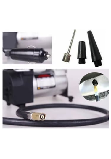 Profesyonel Hava Şişirme Kompresörü Lastik Hava Şişirme Pompası 12 Volt