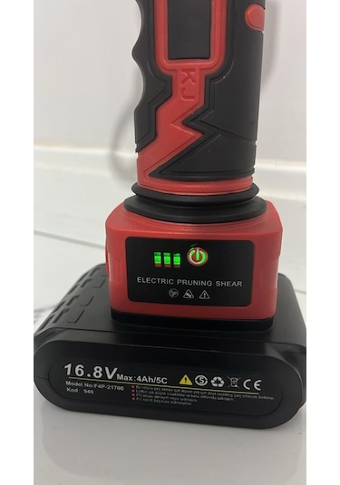 Hsgl Akülü Akülü Şarj Edilebilir Makas Bahçe Meyve Ağacı Budama Makası S-1 32 Mm 16.8 V 4 Ah Yokattta