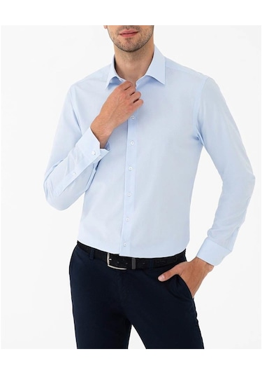 Advante Slim Fit Pamuk Saten Erkek Gömlek