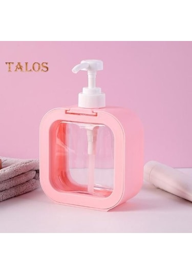Pembe 300ml/500ml Sabunluk Sızdırmaz Şeffaf Büyük Kapasiteli Seyahat Dağıtıcı Şişe 300 Ml