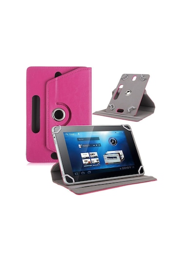 Prolysus Acer Uyumlu Iconia M10 10,1" Inç Kılıf Üniversal Dönerli Dönebilen Standlı Stand Olabilen Kapaklı Tablet Kılıfı