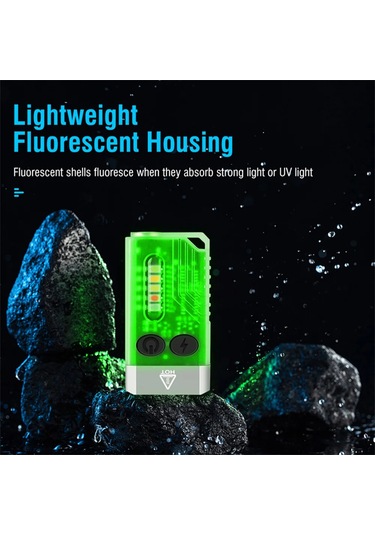 Symbee 1000lm Mini El Feneri, Şarj Edilebilir Uv Kırmızı Mavi Işık, Acil Durum Alarmlı, Ipx4 Su Geçirmez 100 Karakter Beyaz