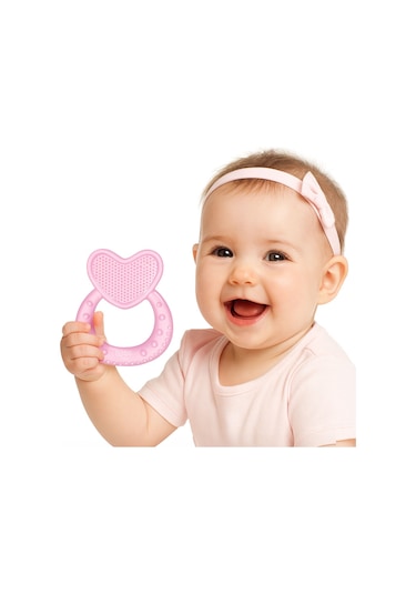 Kalpli Silikon Diş Kaşıyıcı Pembe