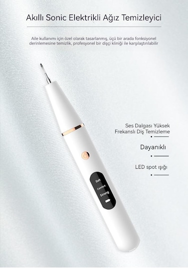 Eastmeeetwest--elektrikli Taşınabilir Diş Temizleme Cihazı Diş Taşı Temizleyici Paslanmaz Çelik Diş Temizleme Cihazı Güzellik Diş Cihazı
