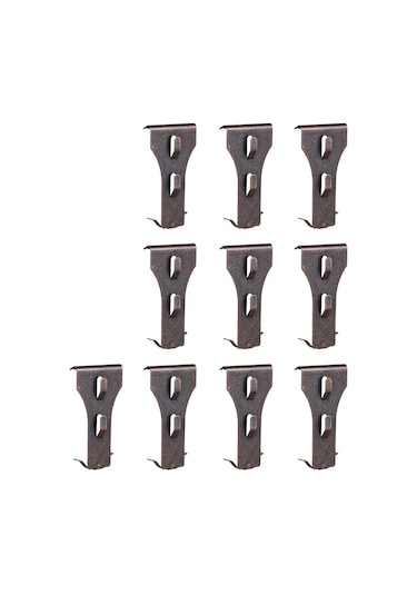 Moveevo 10 Adet Metal Tuğla Kanca Klipsi - Delme Yok, 60-70mm Uyumlu,节日/parti Dekorasyonları İçin Sık Tutucu仿古铜 Rengi