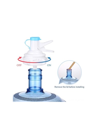 Xindoker 2 Adet 55mm Taşsız Somunlu Tekrarlı Kullanıma Uygun Plastik Kova Su Çıkış Valfi