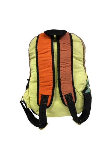 Kaliteli Vintage Disayn Sırt Gezi Çantası New Patchwork 5017 Gri - Sarı