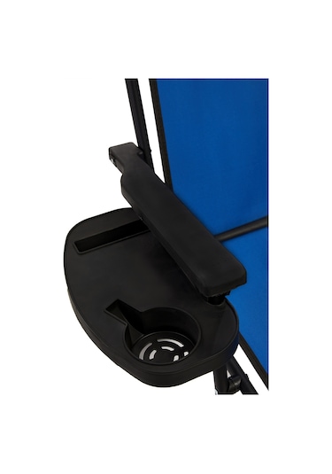 Natura 4 Adet Kamp Sandalyesi Oval Bardaklık Mavi + MDF Masa Mavi