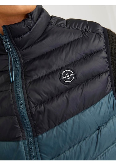 Jack & Jones Erkek Yelek Siyah-mavi 12258457 Jjesprınt Bodywarmer 25kw21000447 W212216