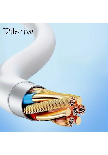 Willowhaven Huawei Millet Vıvo Glory Redmi İçin 6a Hızlı Şarj Kablosu Type-c 100 Cm Beyaz