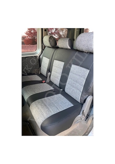 Vk Auto Volkswagen Caddy Araca Özel Koltuk Kılıfı Gri-antrasit