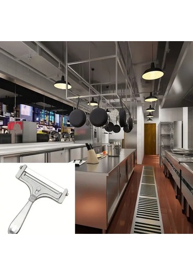 Brightnova 1 Adet Ayarlanabilir Peynir Dilimleme Aleti Silvery İnce Kalın Dilimler Restoran Kullanımı 001 Siyah