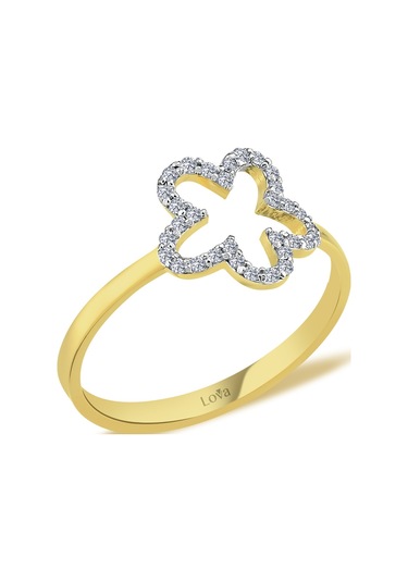 Lova Pırlanta Çiçek Yüzük - 1040405