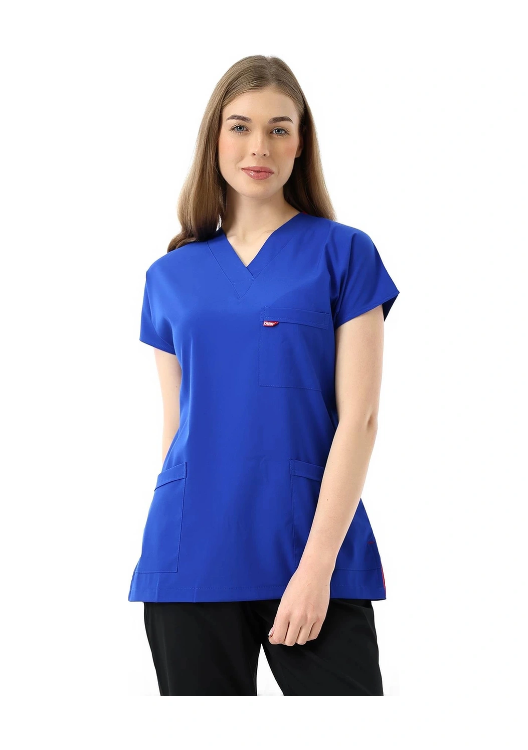 Bflex Unisex Likralı Yarasa Kol Tek Üst - 6411 Saks Mavi Soft 6411 Saks Mavi Soft