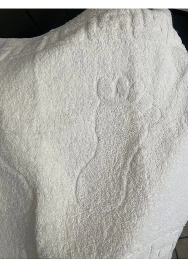 Otel Tipi 10 Adet Ayak İzi Havlusu 50x70 250 Gr. 37 Beyaz