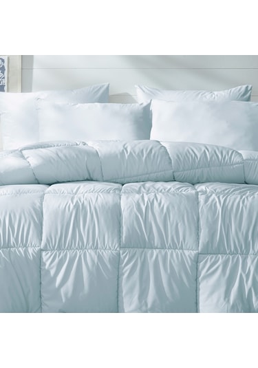 Yataş Bedding Macaron Çift Kişilik Yorgan - Yastık Set - Mavi