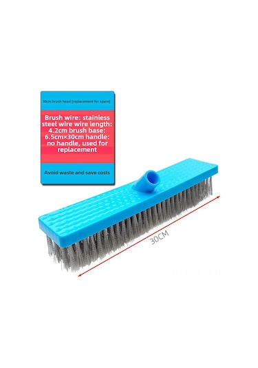 Maiyame 30cm Paslanmaz Çelik Talaşlı Zemin Fırçası, Kuru Badem, Ahşap Ve Beton Temizliği, Ev Ve Ticari Kullanim Plastik Fırça Tabanı, Kollü Olmayan