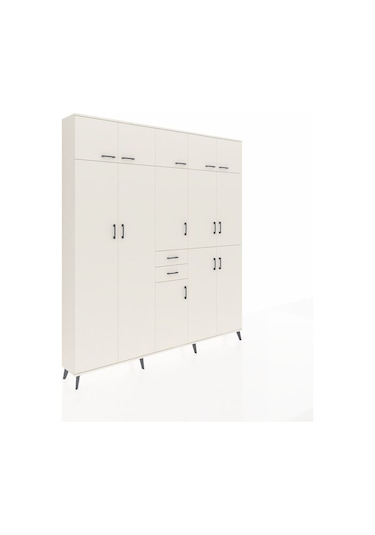 Arges Dolap 10 Raflı 2 Çekmeceli 3 Askılı 220x30x243 Aytaşı-aytaşı/aytaşı Aytası/aytası