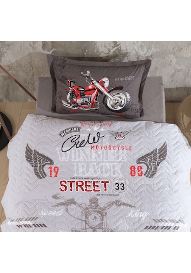 Clasy Tek Kişilik 4 Mevsim Kapitone Nevresim Seti Street King