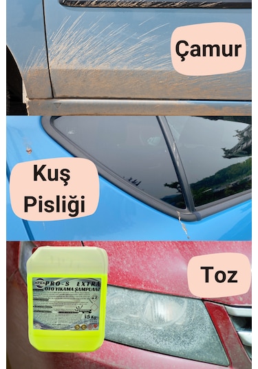 Araç Köpük Şampuanı & Detaylı Temizlik İlacı 2'li Set Araç Bakımı