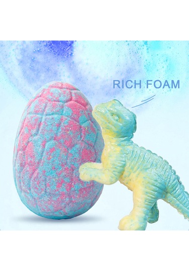 Vkemall Dino Banyo Tuzu Topları Seti - 6 Adet 120g Nemlendirici Ve Rahatlatıcı