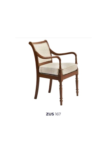 Bengimobilya Sandalye Zus167 Torna Ayak Model Kayın Retro Iskelet Parlak Ceviz
