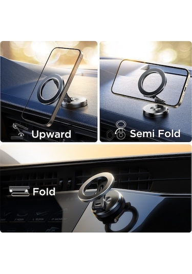 Sones Joyroom Jr-zs403 Metal Katlanabilir Manyetik Araç Telefonu Montaj Parçası Siyah