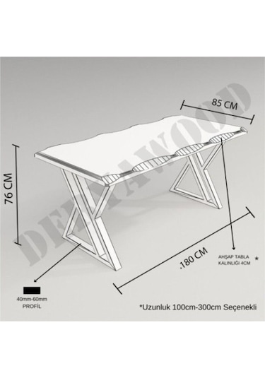 Masif Ahşap Pinus Sulamalı Mutfak Masası 85 x 100 x 76cm