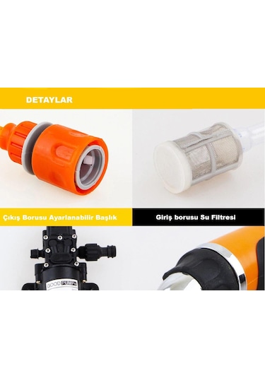 Dailytech 12V Yüksek Basınçlı Araba Yıkama Tabancası