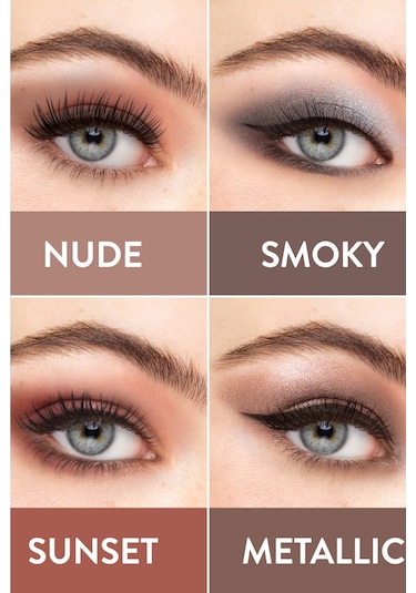 Flormar 10'lu Far Paleti (AÇIK NUDE VE TOPRAK TONLARI) - Eyeshadow Palette - 001 Nude - 8690604479511