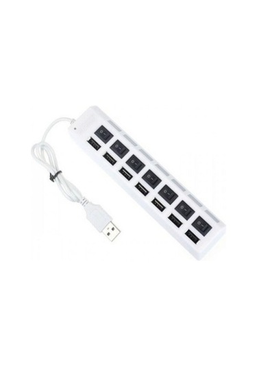 7 Port Usb Hub - On/Off Switch Işıklı - Usb Çoklayıcı - Chipli (533227032)