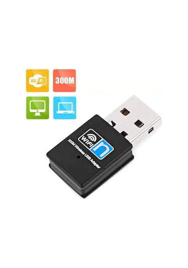 300Mbps Wireless USB Wi-Fi Adaptör Dongle Network Lan Aparatı