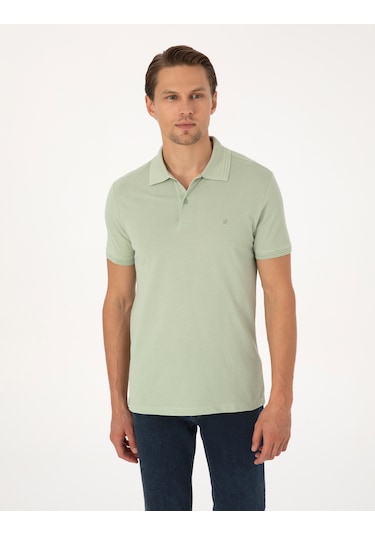 Pierre Cardin Erkek Çağla Tişört Basic 50325323-vr016 Yeşil