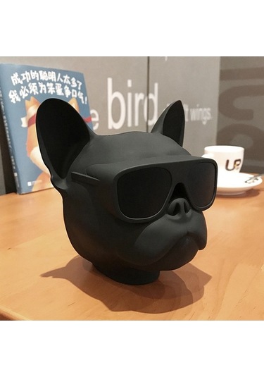 Flybuy Bluetooth Hoparlör Bull Dog Head, Kablosuz Subwoofer, Kompakt, Taşınabilir Ses Sistemi, Aile Ve Arkadaşlar İçin