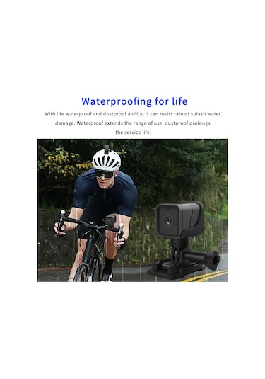 1080p Çok Fonksiyonlu Bisiklet Kamerası Bisiklet Kamerası Açık Hava Wifi Spor Kamerası Su Geçirmez Dahili Pil İle Açık Hava Sporları İçin Bisiklet Sta