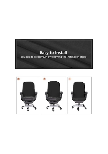 Koyu Mor S/m/l Boyutları Ofis Streç Spandex Sandalye Anti-kirli Bilgisayar Koltuğu Sanda Kapak Ofis Koltuğu Koltuk Örtüsü 55794184