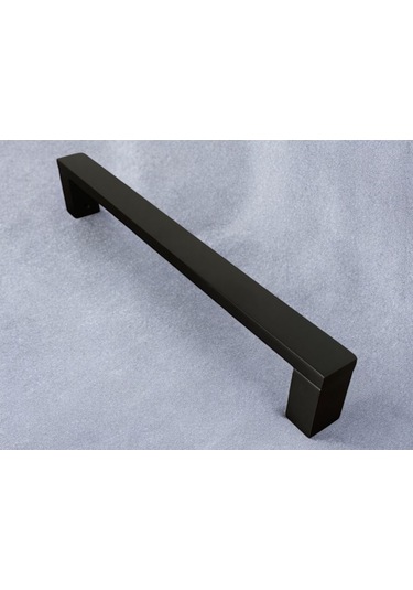 Şile Mat Siyah Ap229 Çekme Kapı Kolu Sürgülü Çekme Kol 40 Cm 1 Adet