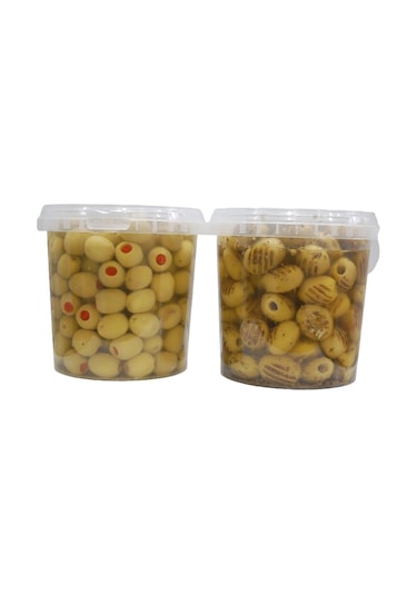 Sadıcım Biberli 650 Gr + Izgara 600 Gr Yeşil Zeytin Pet Kavanoz